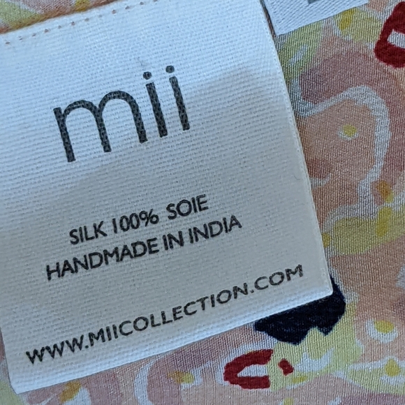MII Silk Multicolor Print Maxi Dress ,L, EUC - Picture 7 of 8